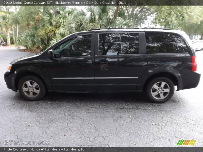 Blackberry Metallic / Dark Slate Gray/Light Shale 2010 Dodge Grand Caravan SXT