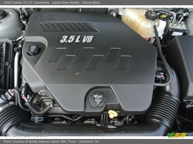 Liquid Silver Metallic / Ebony Black 2008 Pontiac G6 GT Convertible
