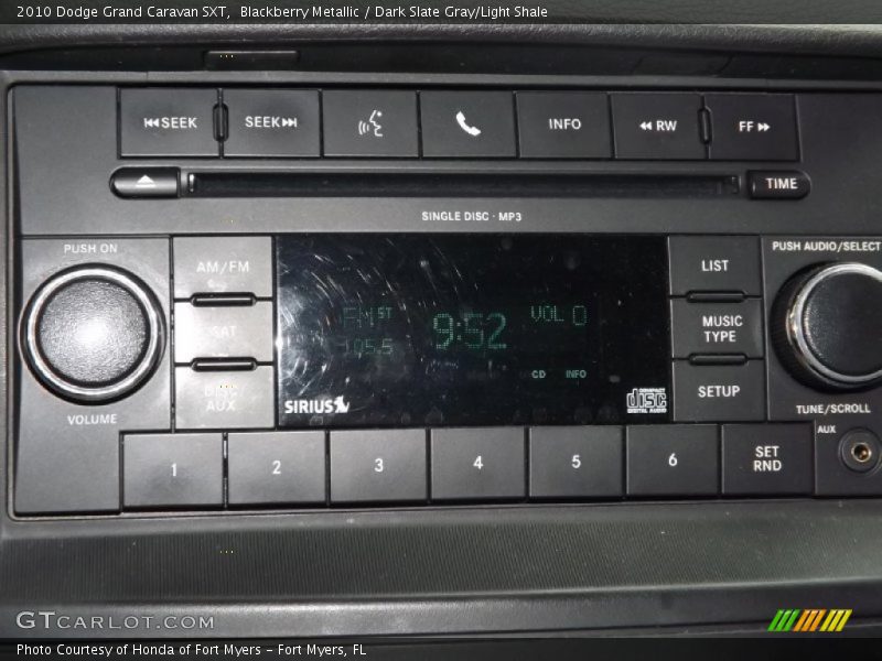 Blackberry Metallic / Dark Slate Gray/Light Shale 2010 Dodge Grand Caravan SXT