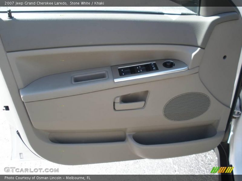 Stone White / Khaki 2007 Jeep Grand Cherokee Laredo