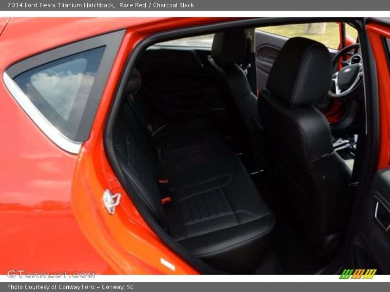 Race Red / Charcoal Black 2014 Ford Fiesta Titanium Hatchback