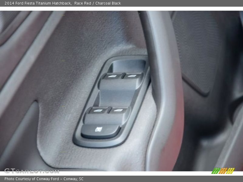 Race Red / Charcoal Black 2014 Ford Fiesta Titanium Hatchback