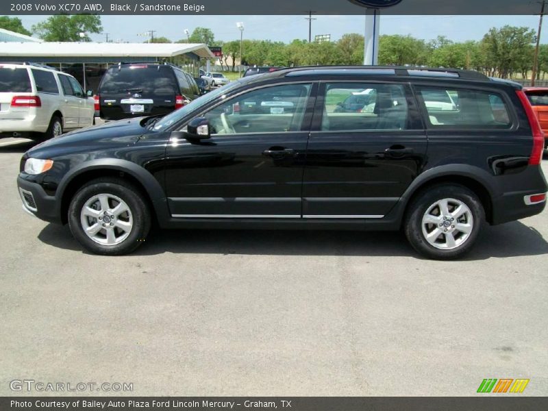 Black / Sandstone Beige 2008 Volvo XC70 AWD