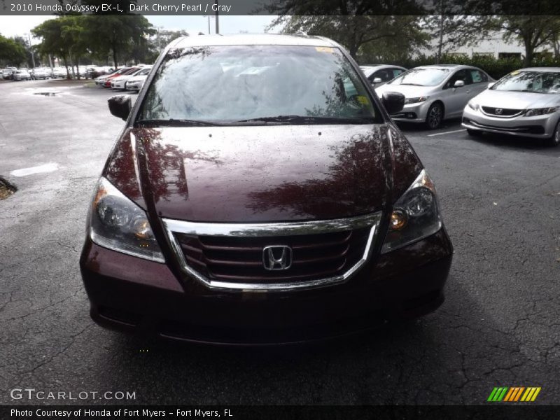 Dark Cherry Pearl / Gray 2010 Honda Odyssey EX-L