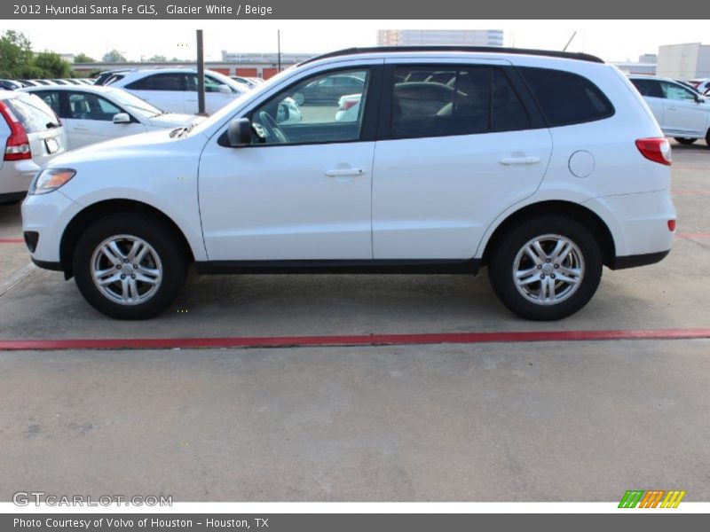 Glacier White / Beige 2012 Hyundai Santa Fe GLS