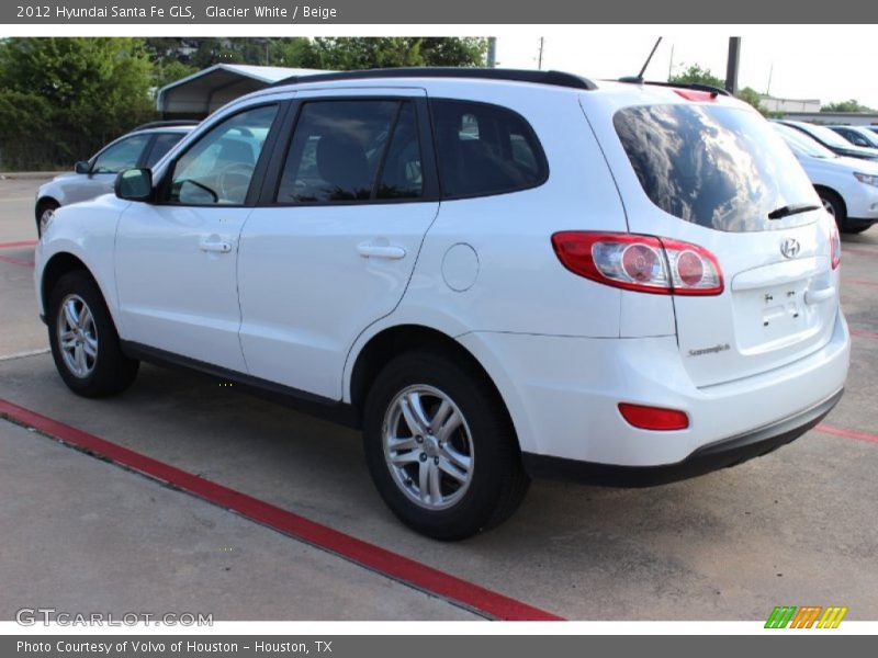 Glacier White / Beige 2012 Hyundai Santa Fe GLS