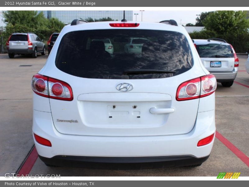 Glacier White / Beige 2012 Hyundai Santa Fe GLS