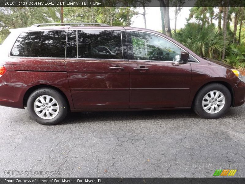 Dark Cherry Pearl / Gray 2010 Honda Odyssey EX-L