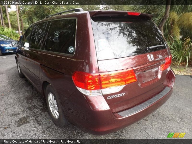 Dark Cherry Pearl / Gray 2010 Honda Odyssey EX-L