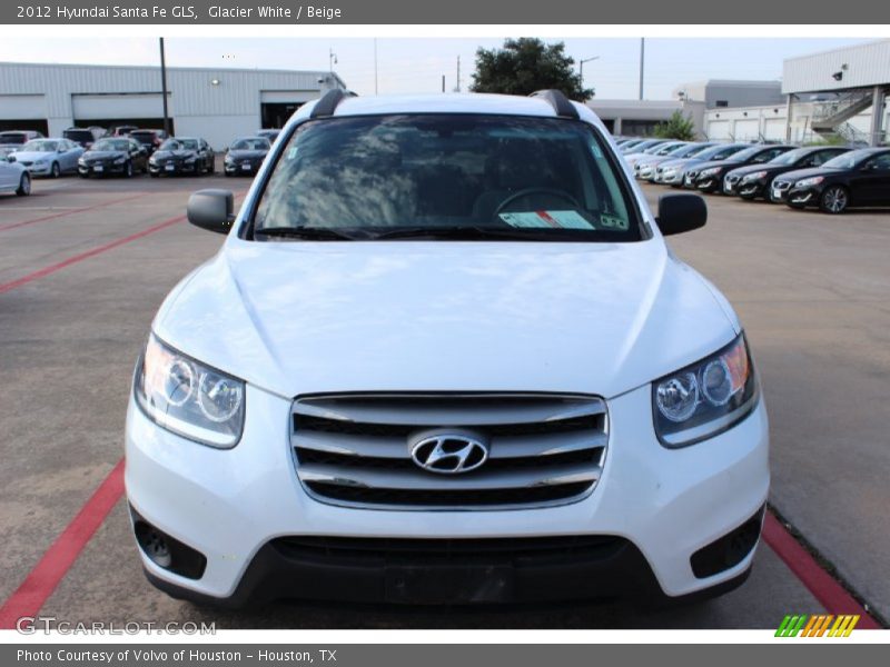 Glacier White / Beige 2012 Hyundai Santa Fe GLS