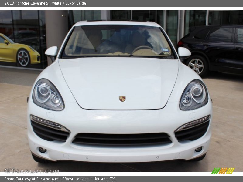 White / Luxor Beige 2013 Porsche Cayenne S