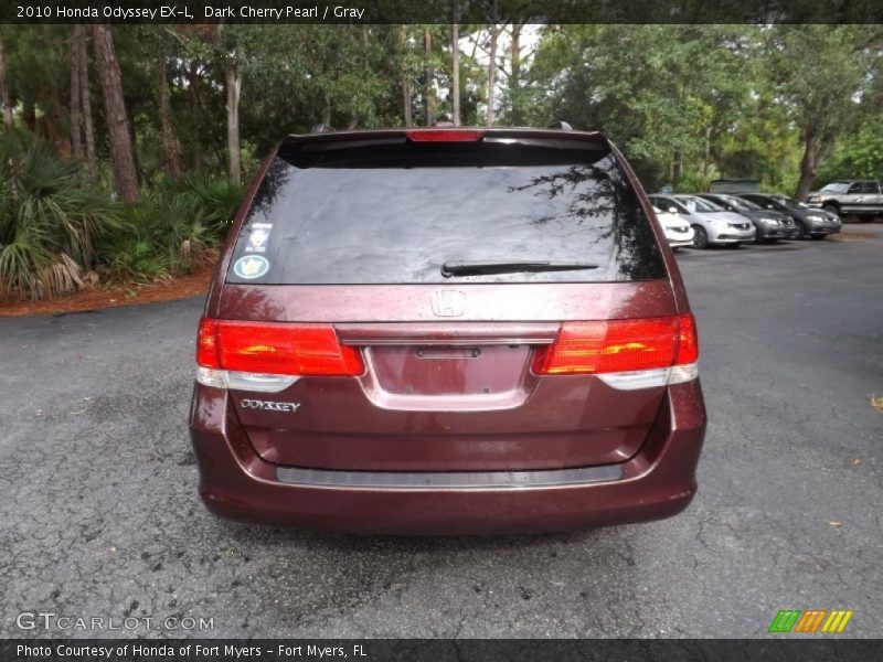 Dark Cherry Pearl / Gray 2010 Honda Odyssey EX-L