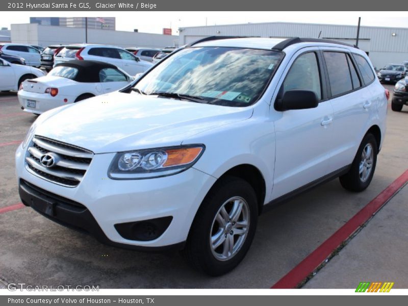 Glacier White / Beige 2012 Hyundai Santa Fe GLS