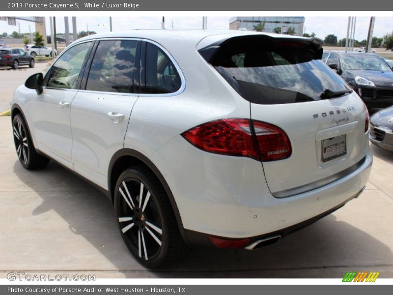 White / Luxor Beige 2013 Porsche Cayenne S