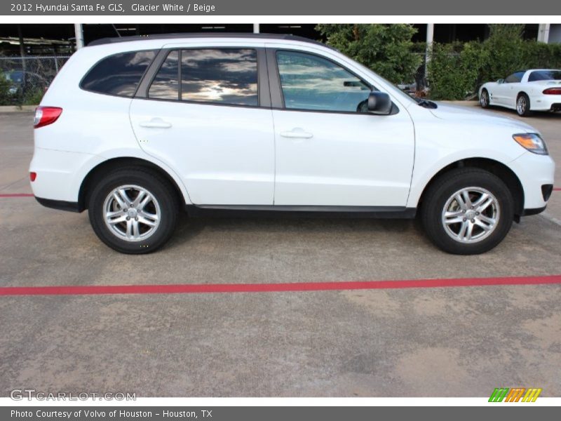 Glacier White / Beige 2012 Hyundai Santa Fe GLS