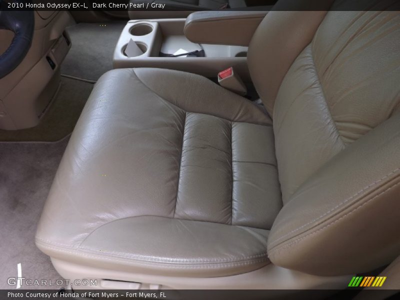 Dark Cherry Pearl / Gray 2010 Honda Odyssey EX-L