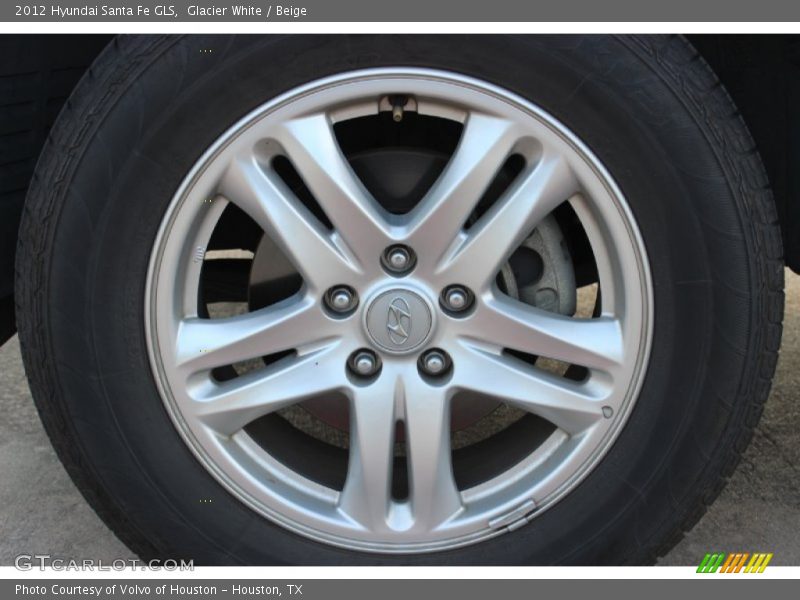 Glacier White / Beige 2012 Hyundai Santa Fe GLS