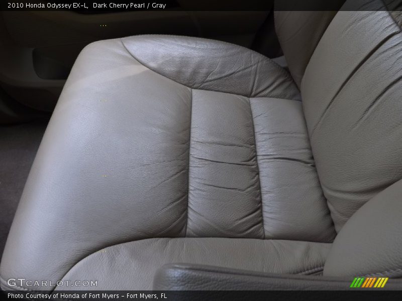 Dark Cherry Pearl / Gray 2010 Honda Odyssey EX-L