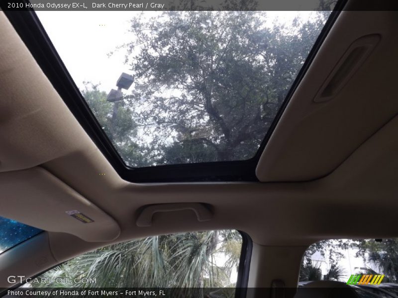 Dark Cherry Pearl / Gray 2010 Honda Odyssey EX-L