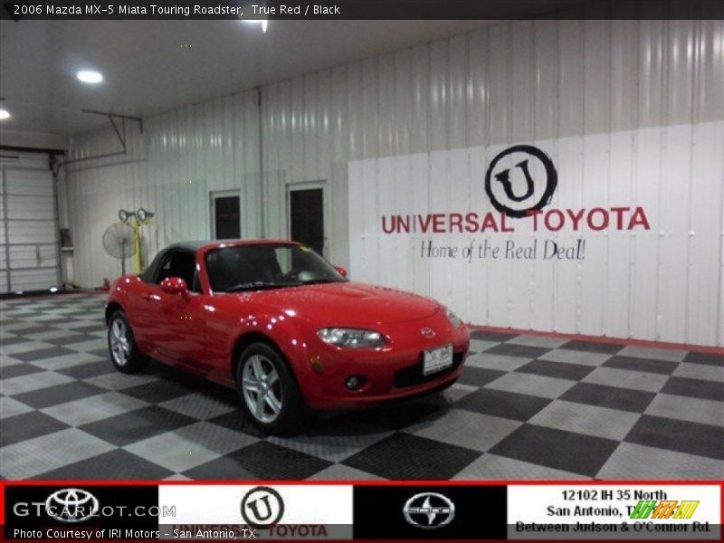 True Red / Black 2006 Mazda MX-5 Miata Touring Roadster