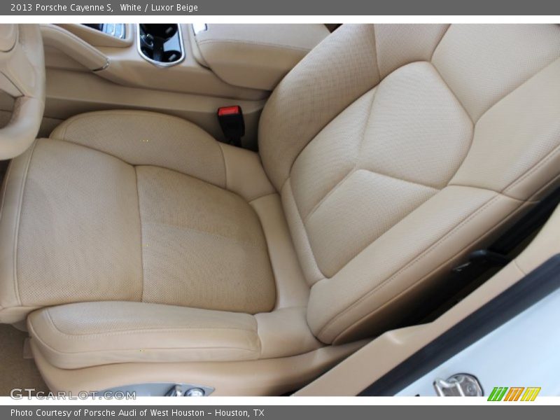 White / Luxor Beige 2013 Porsche Cayenne S