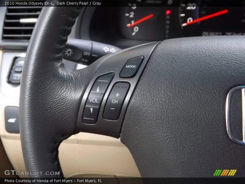 Dark Cherry Pearl / Gray 2010 Honda Odyssey EX-L