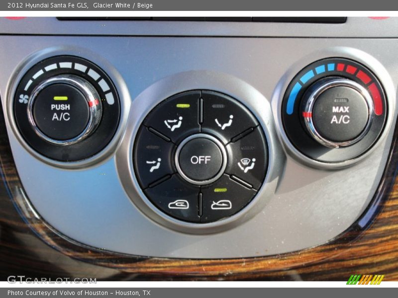 Glacier White / Beige 2012 Hyundai Santa Fe GLS