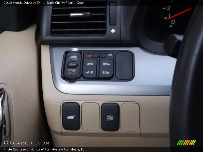 Dark Cherry Pearl / Gray 2010 Honda Odyssey EX-L