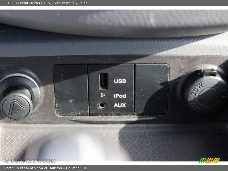 Glacier White / Beige 2012 Hyundai Santa Fe GLS