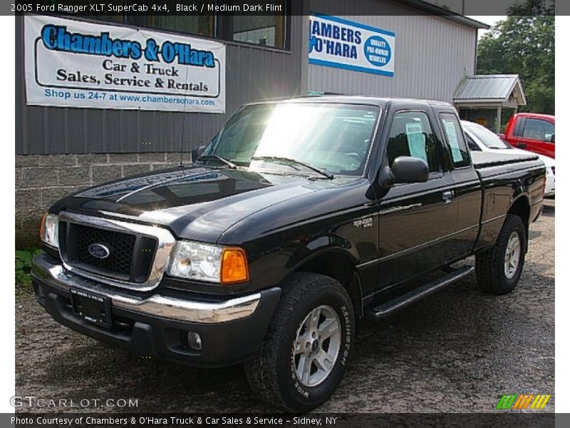 Black / Medium Dark Flint 2005 Ford Ranger XLT SuperCab 4x4