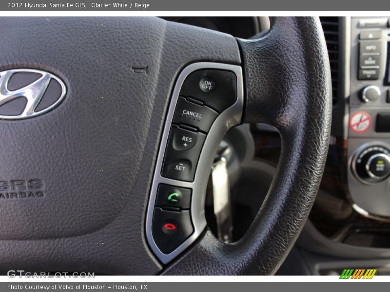Glacier White / Beige 2012 Hyundai Santa Fe GLS