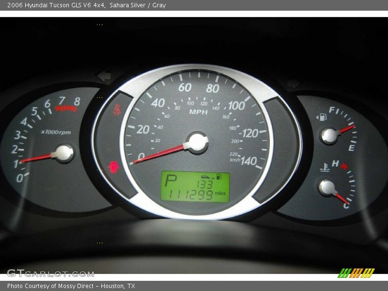 Sahara Silver / Gray 2006 Hyundai Tucson GLS V6 4x4
