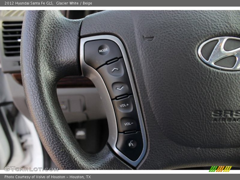 Glacier White / Beige 2012 Hyundai Santa Fe GLS
