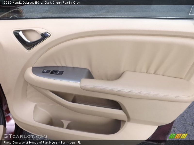 Dark Cherry Pearl / Gray 2010 Honda Odyssey EX-L