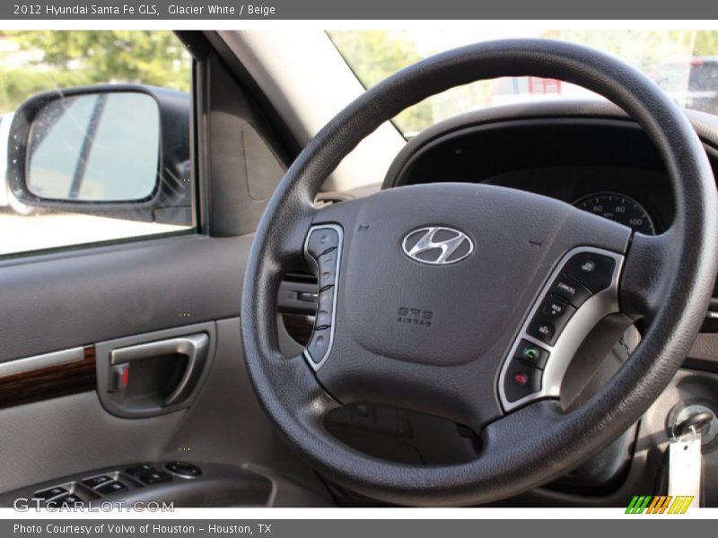 Glacier White / Beige 2012 Hyundai Santa Fe GLS