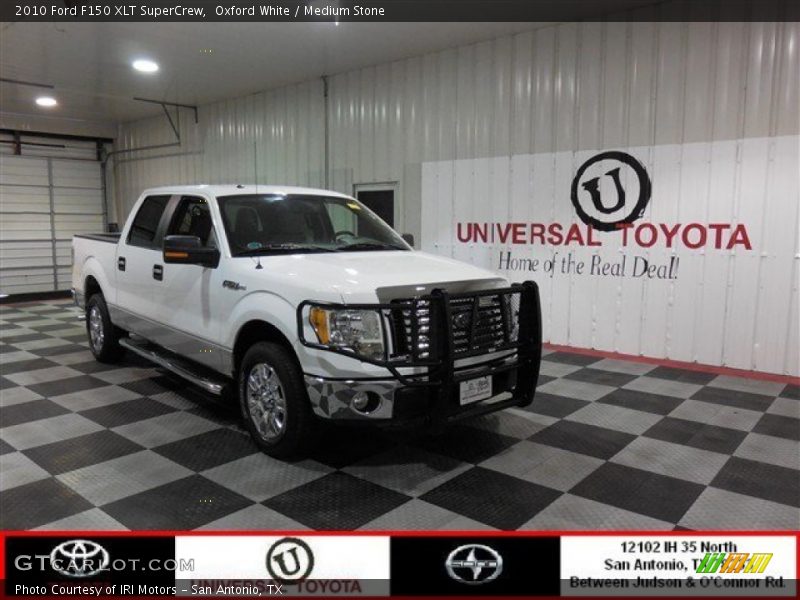 Oxford White / Medium Stone 2010 Ford F150 XLT SuperCrew