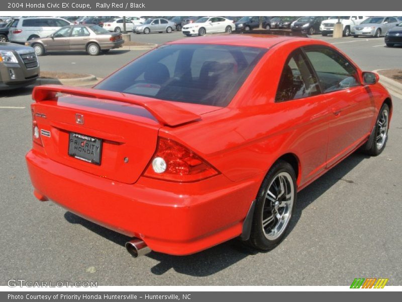 Rally Red / Black 2004 Honda Civic EX Coupe