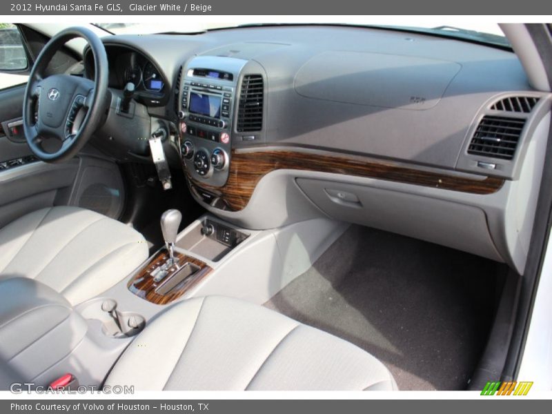 Glacier White / Beige 2012 Hyundai Santa Fe GLS