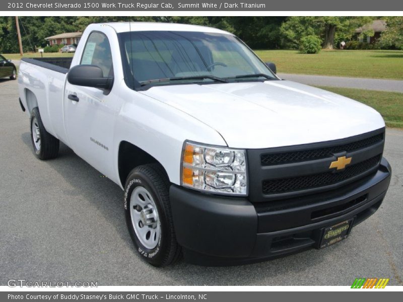 Summit White / Dark Titanium 2012 Chevrolet Silverado 1500 Work Truck Regular Cab