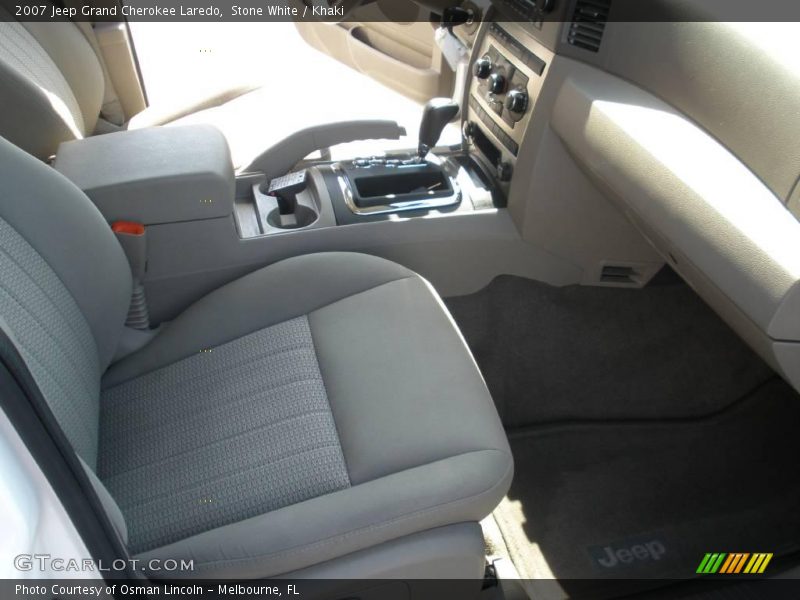 Stone White / Khaki 2007 Jeep Grand Cherokee Laredo