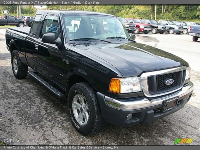 Black / Medium Dark Flint 2005 Ford Ranger XLT SuperCab 4x4