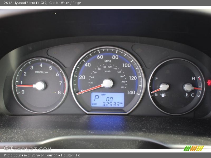 Glacier White / Beige 2012 Hyundai Santa Fe GLS