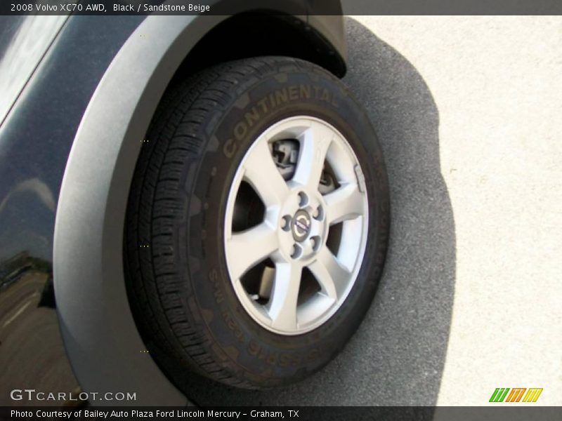Black / Sandstone Beige 2008 Volvo XC70 AWD
