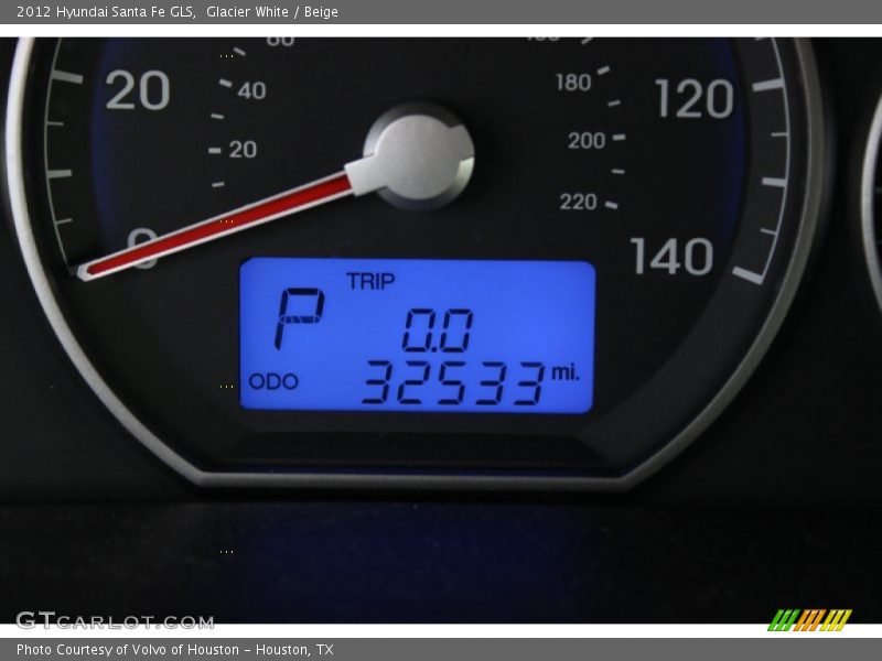 Glacier White / Beige 2012 Hyundai Santa Fe GLS