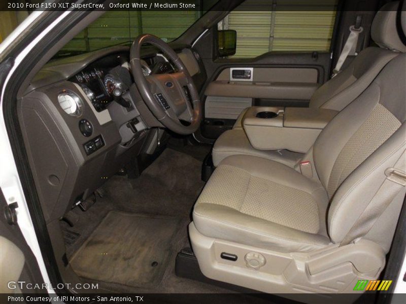 Oxford White / Medium Stone 2010 Ford F150 XLT SuperCrew