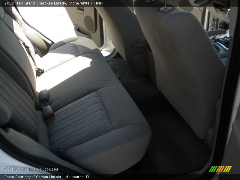 Stone White / Khaki 2007 Jeep Grand Cherokee Laredo