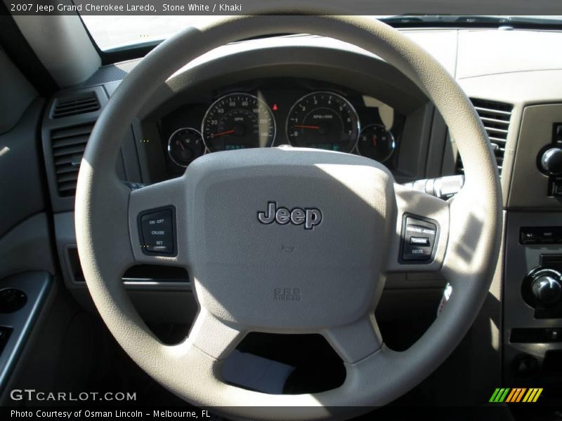 Stone White / Khaki 2007 Jeep Grand Cherokee Laredo