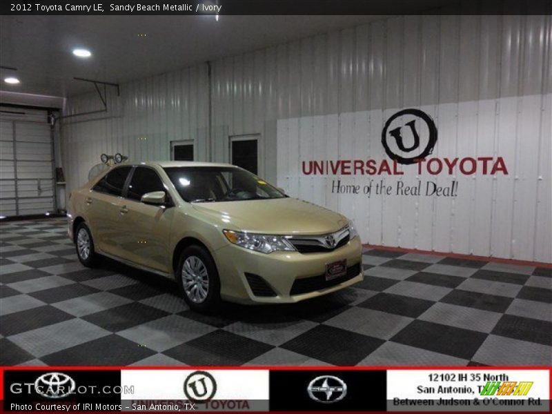 Sandy Beach Metallic / Ivory 2012 Toyota Camry LE