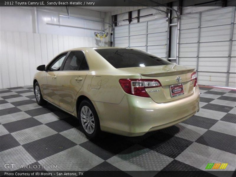 Sandy Beach Metallic / Ivory 2012 Toyota Camry LE