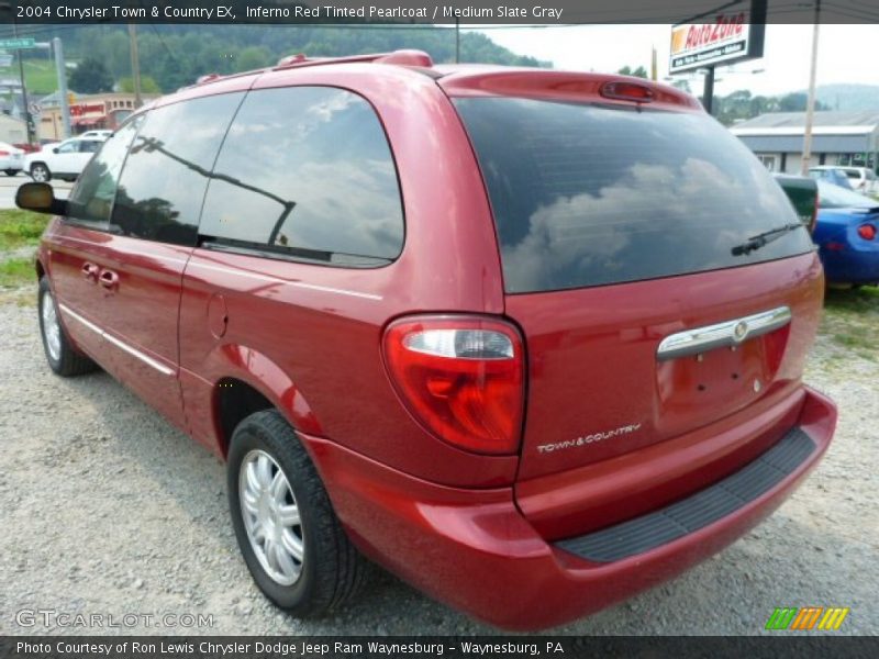 Inferno Red Tinted Pearlcoat / Medium Slate Gray 2004 Chrysler Town & Country EX